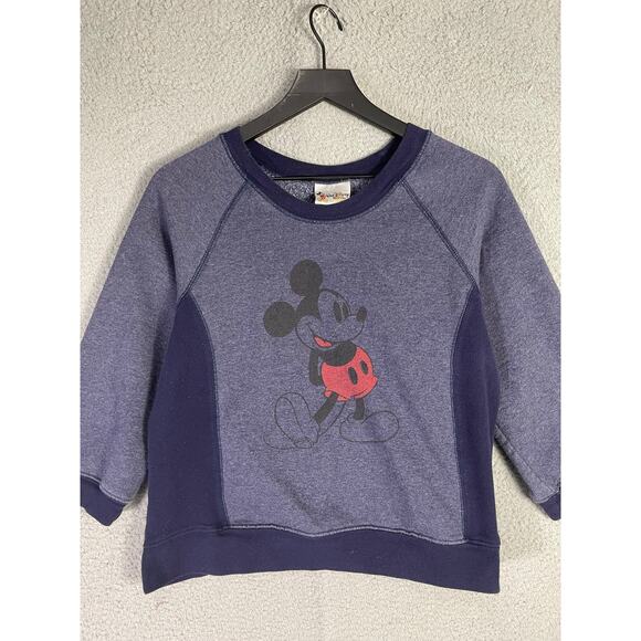 Walt Disney World Mickey Mouse Purple Crewneck Sweatshirt Women's Medium - Picture 4 of 6